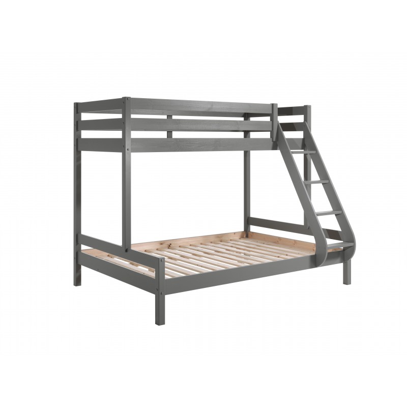 Køjeseng Pino Family 140×200 + 90×200 – grå