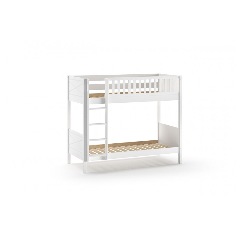 Køjeseng 90 x 200 cm – Scott, hvid