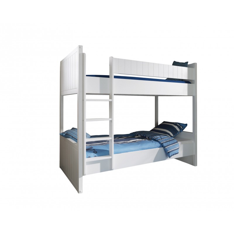 Køjeseng 90 x 200 cm – Robin, hvid lakeret