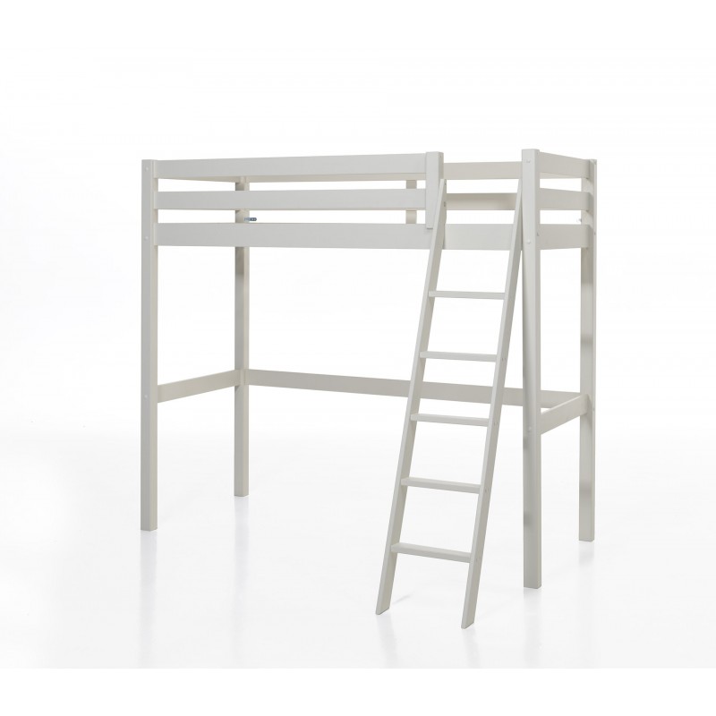 Loftseng Pino – hvid 90 × 200 cm