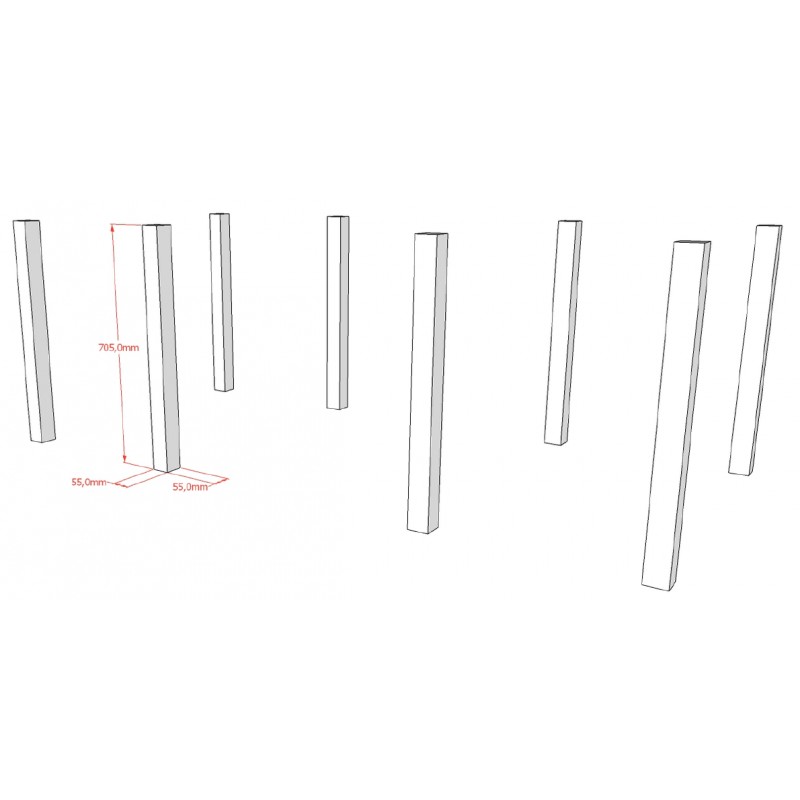 Ombygningssæt til køjeseng 90×200 cm – Forrest Beech, natur