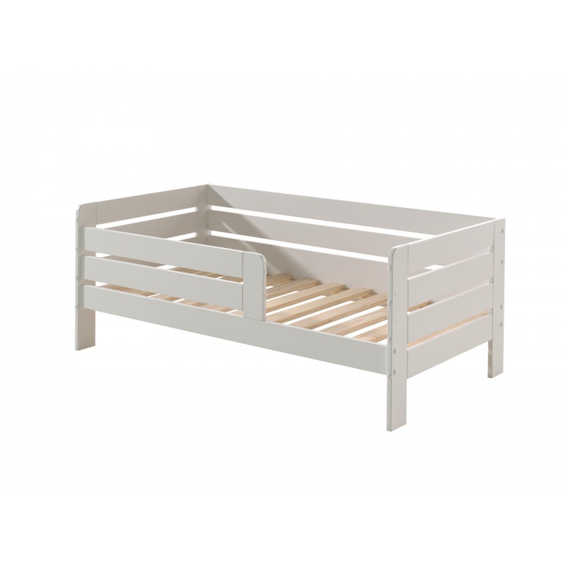 Børneseng 70 x 140 cm – hvid junior/toddler seng i massivt fyr