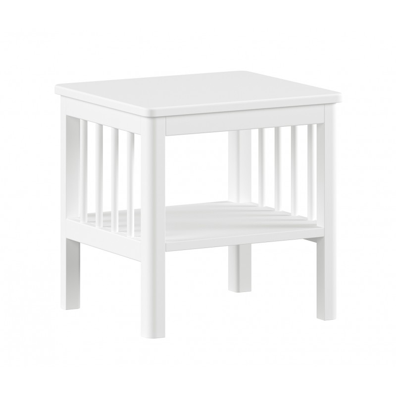 Sengebord i bøg – Forrest, hvid