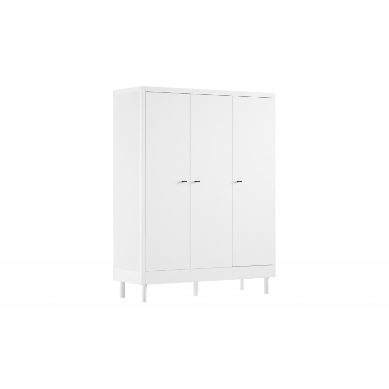 Garderobeskab 3-dørs – Forrest Bøg, hvid
