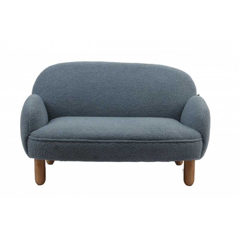 Børnesofa – Rocky i boucle, blå