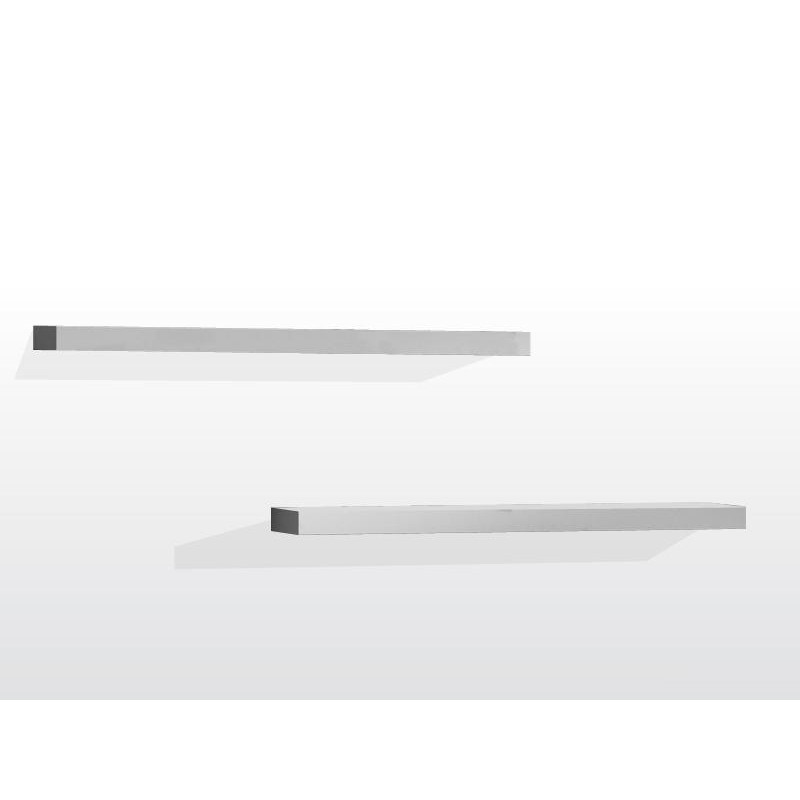 Væghylder 2 stk. – Robin, hvid, 100 × 24 cm