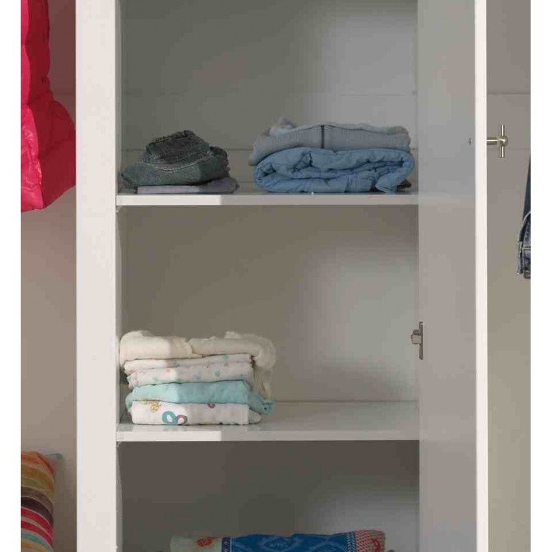 Hylde til garderobeskab – Robin, hvid (ekstra hylde)