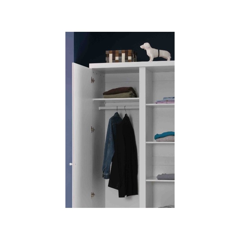 Garderobestang til skab – Lara, hvid