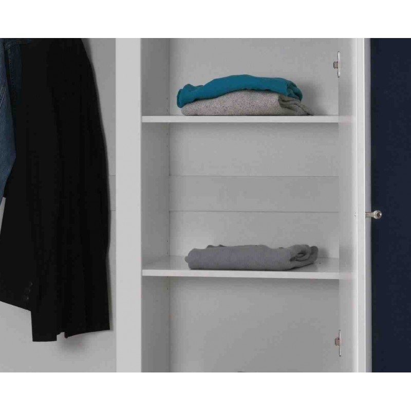 Hylde til garderobeskab Lara – hvid ekstrahylde