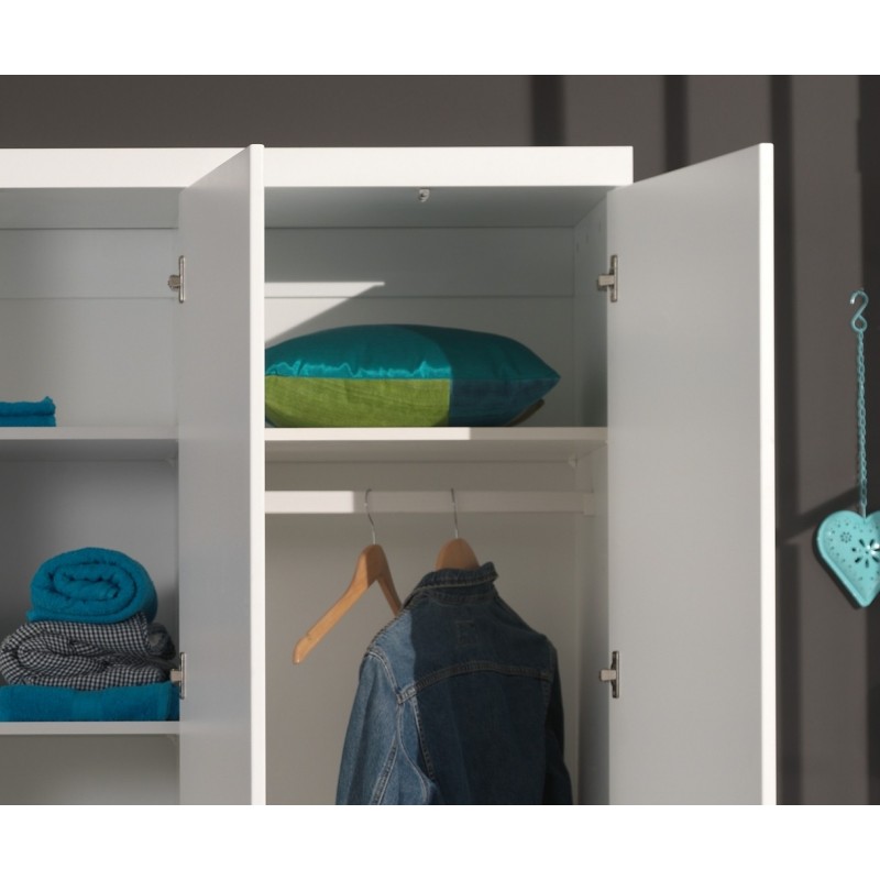 Hylde til garderobeskab – Lara, hvid