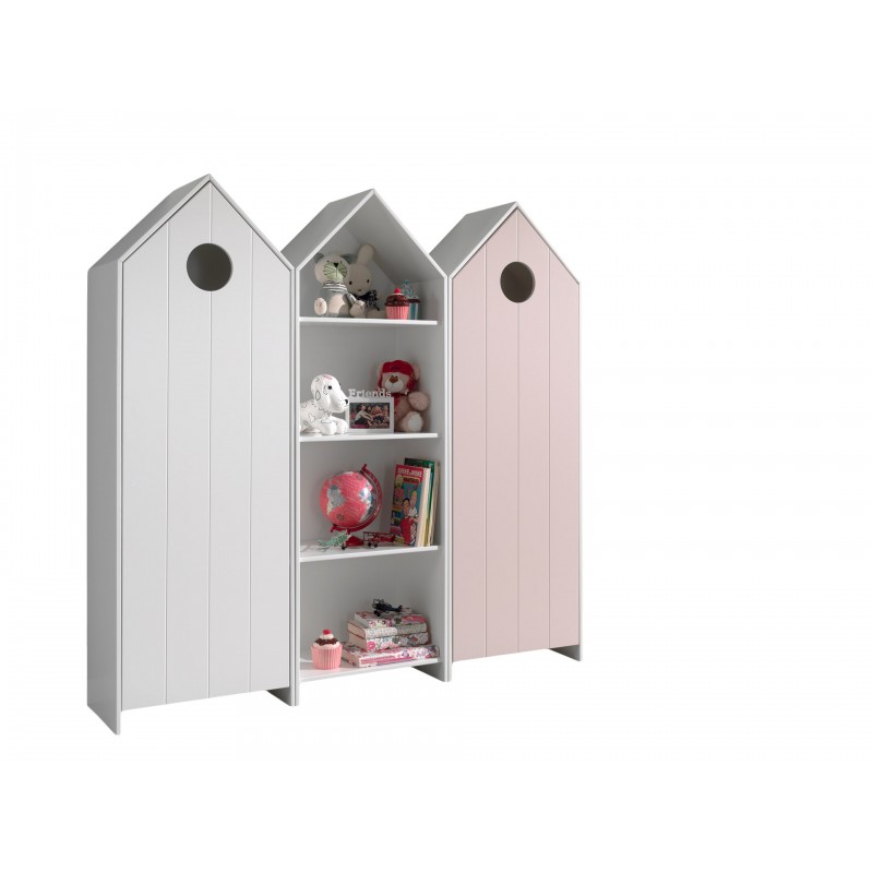 Børneskab sæt med 3 skabe – Casami, flerfarvet