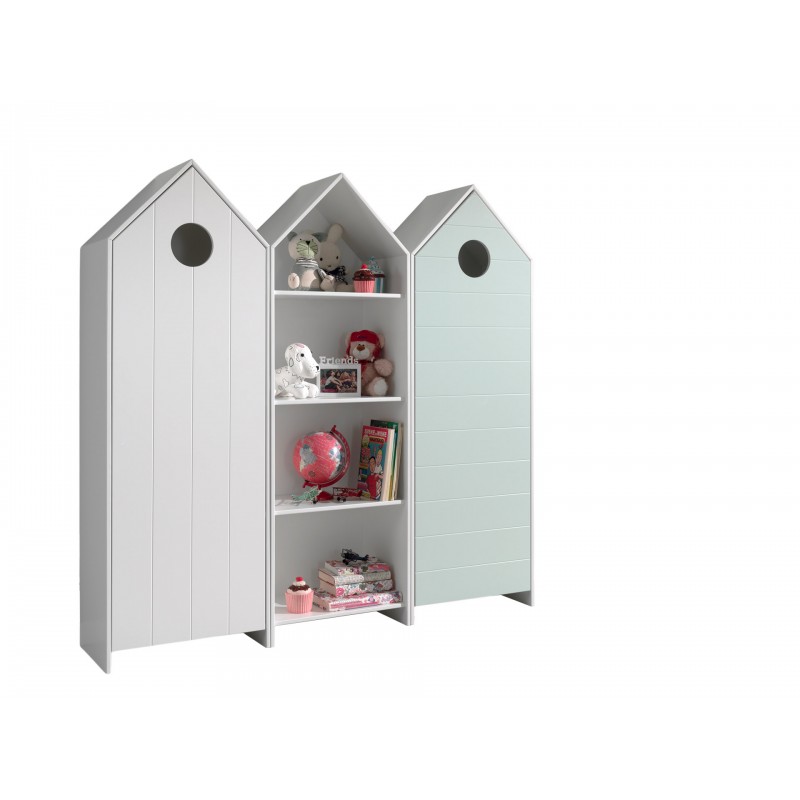 Børneskabe sæt – Casami, strandhytte-design, flerfarvet