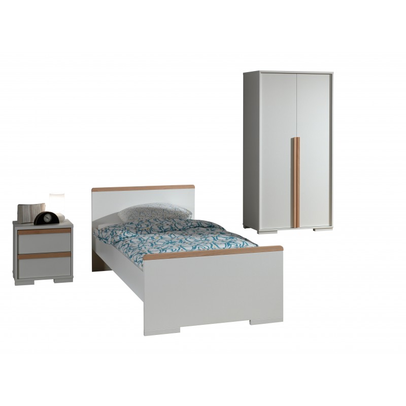 Børneværelses sæt London 90 x 200 cm – hvid