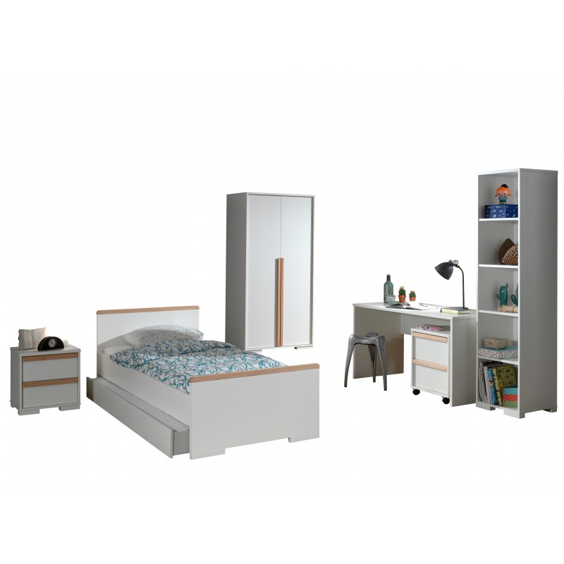 Børneværelses sæt London (90 x 190 cm, 90 x 200 cm) – hvid