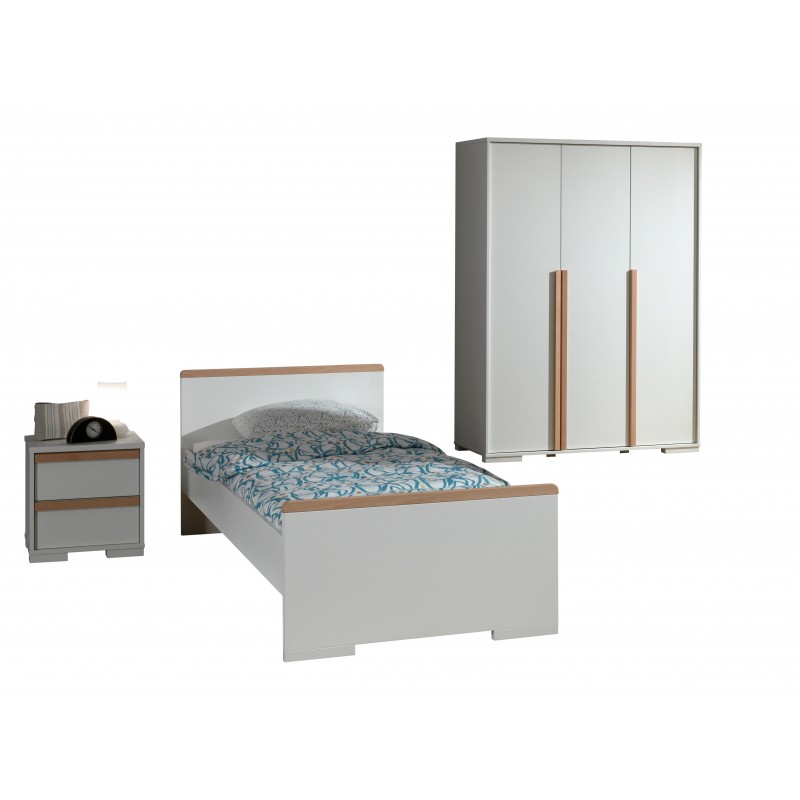 Børneværelses sæt London 90 × 200 cm – hvid