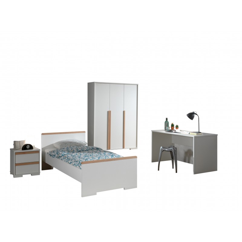 Børneværelses sæt London 90 × 200 cm – hvid