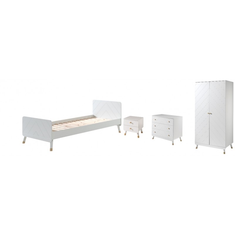 Børneværelsessæt Billy 90 x 200 cm – hvid
