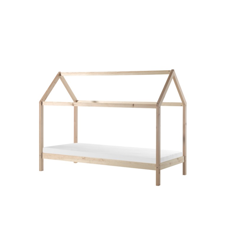 Husseng med madras 90 x 200 cm – Dallas sæt, natur