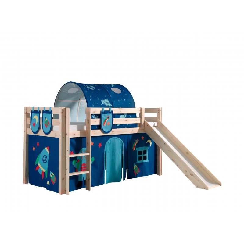 Halvhøj seng med rutsjebane – Pino Sæt, natur, Astro