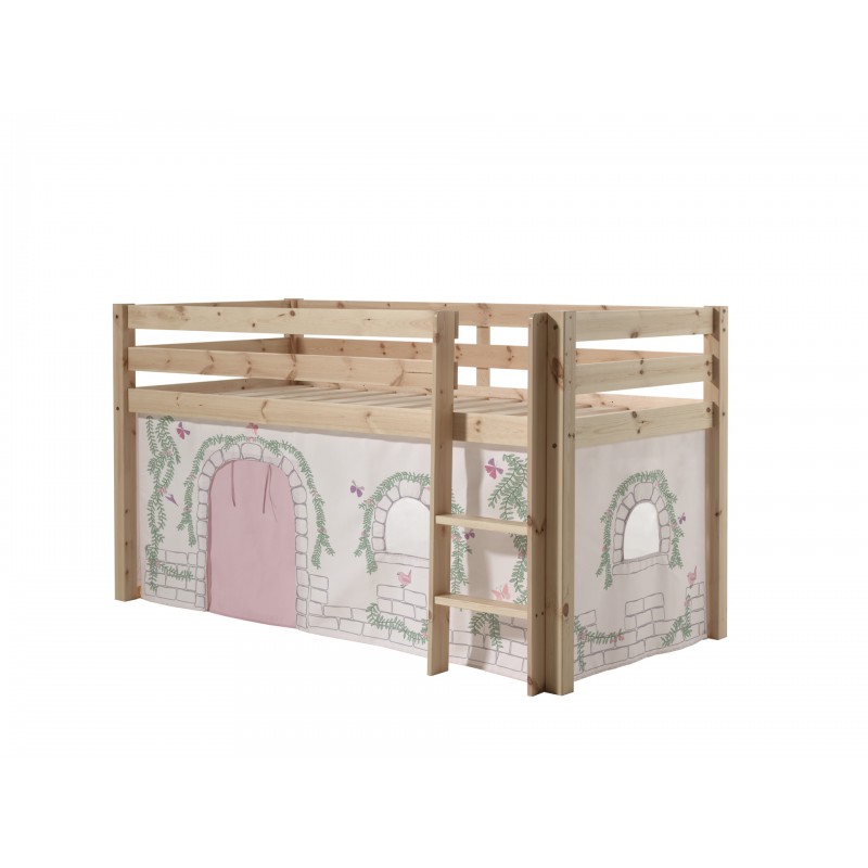 Halvhøj seng med forhæng – Pino Sæt, natur