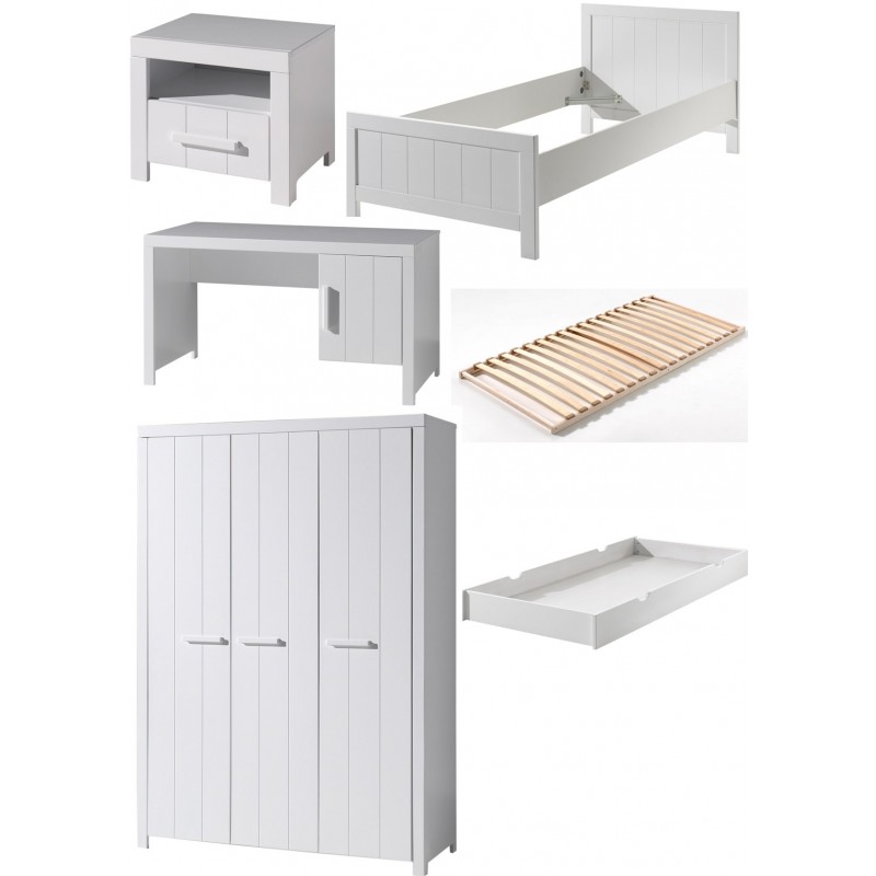 Børnemøbelsæt med seng 90×200 – Erik Hvid