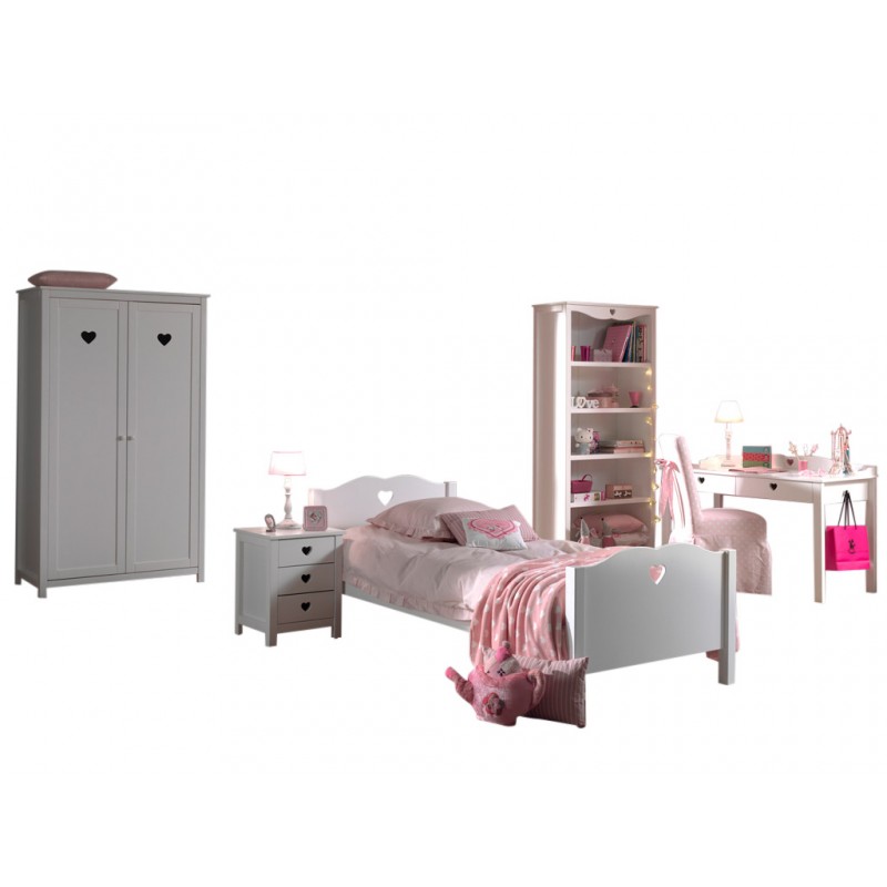 Børneværelsessæt hvid – Amori komplet møbelpakke