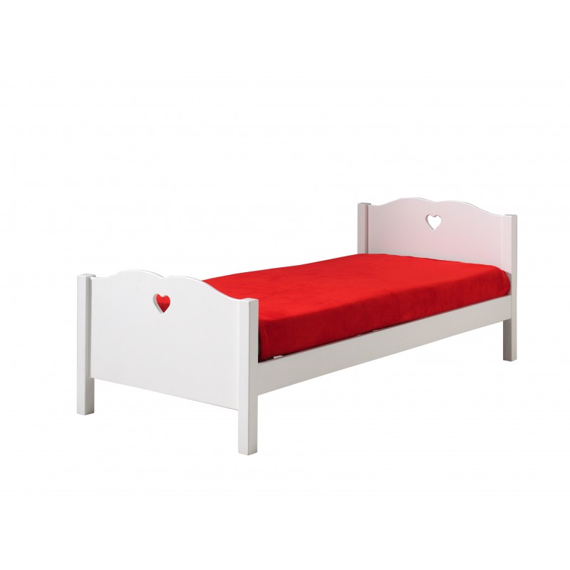 Børneseng 90 × 200 cm – Amori Sæt, hvid