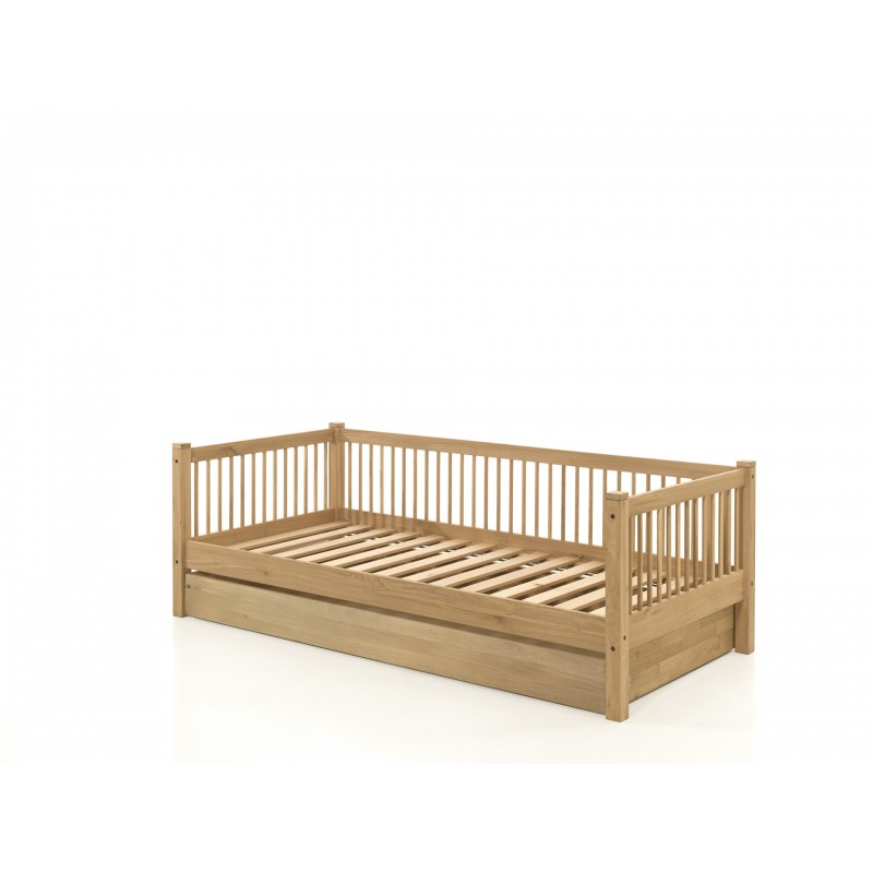 Børneseng med udtræk Forrest Oak (90 × 190/200 cm) – Eg
