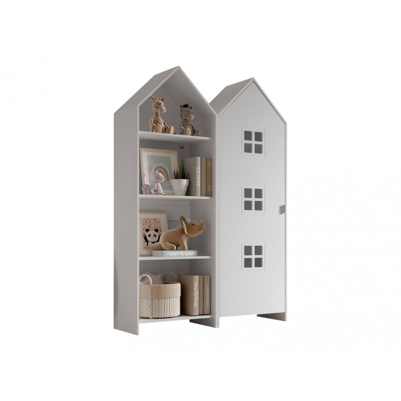 Børneskab sæt med strandhus-design – Casami, flerfarvet