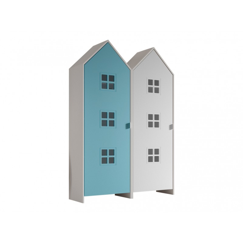 Børneskab sæt – Casami, flerfarvet (2 skabe)