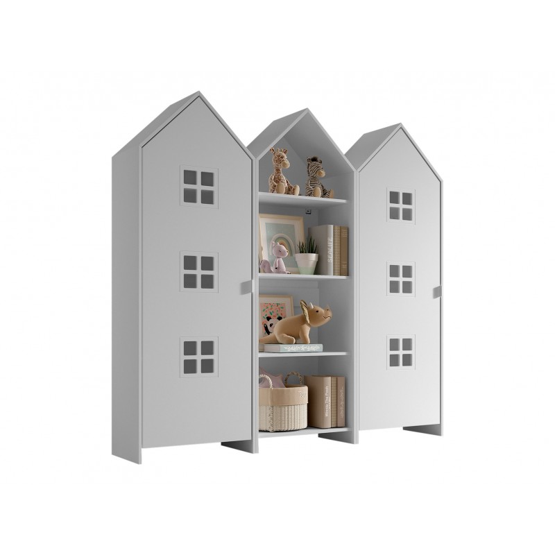 Børneskab sæt med strandhuse – Casami Bruges, flerfarvet