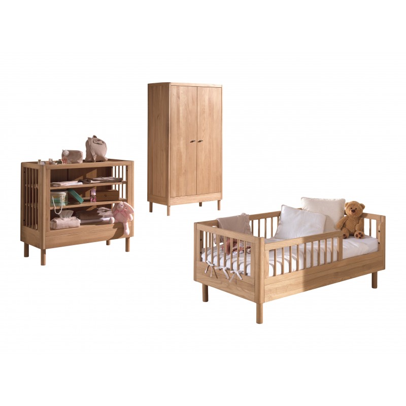 Børnemøbelsæt i eg 70 × 140 cm – Forrest Oak