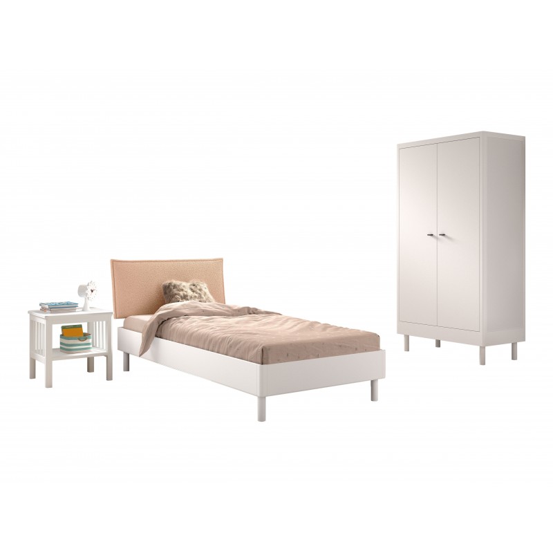 Børneværelse møbelsæt Forrest Beech 90 x 200 cm – hvid