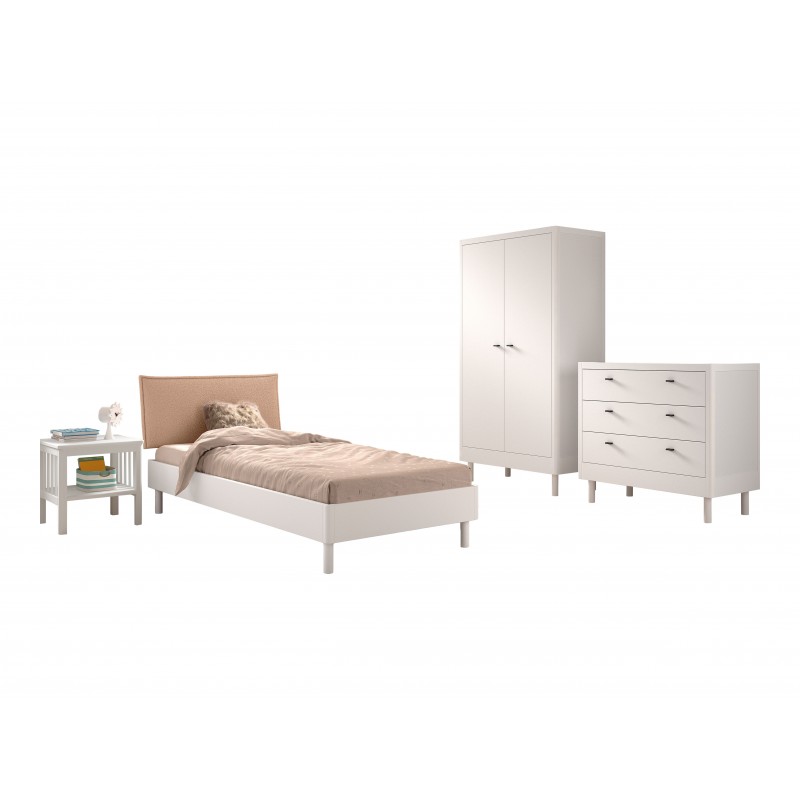 Børnemøbel sæt Forrest Bøg 90 x 200 cm – hvid