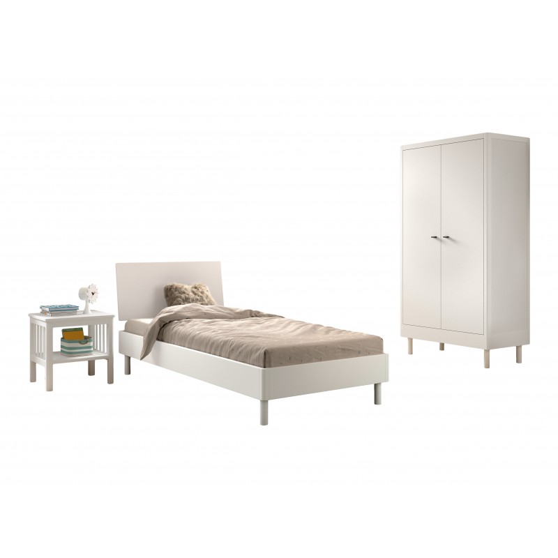 Børnemøbler sæt Forrest Beech 90 x 200 cm – hvid