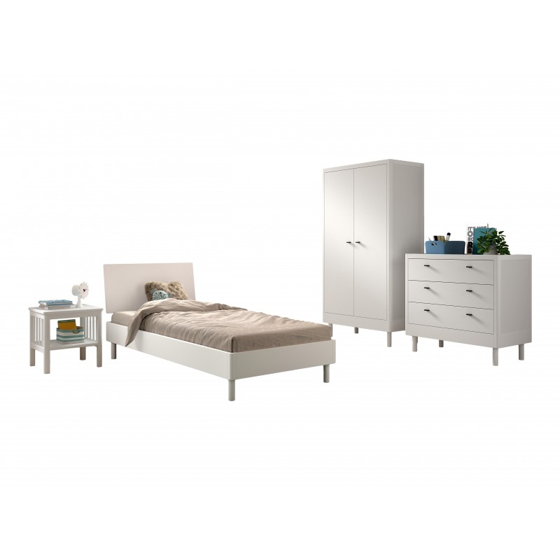 Børneværelses sæt i bøgetræ Forrest Beech 90 x 200 cm – hvid