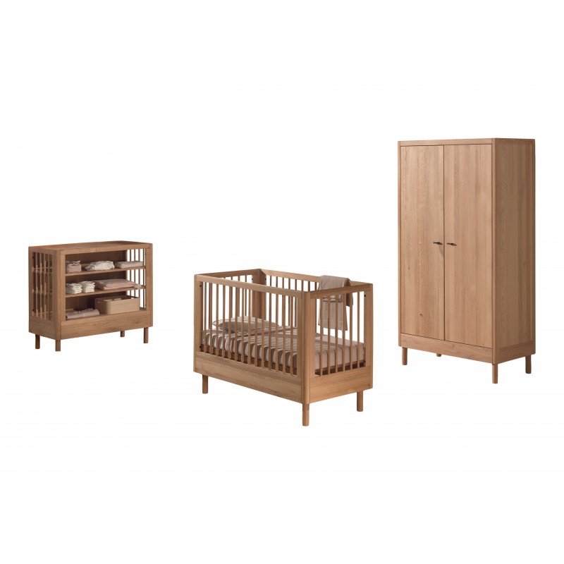 Babymøbel sæt i eg – Forrest Oak (60 × 120 cm)