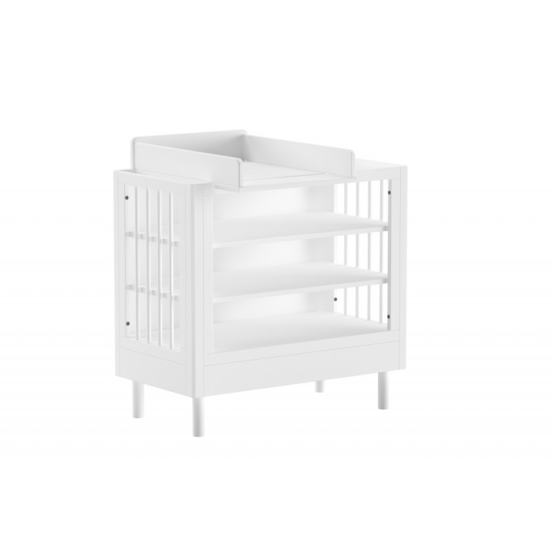 Puslebord med pusletop Forrest Beech – hvidlakeret bøg