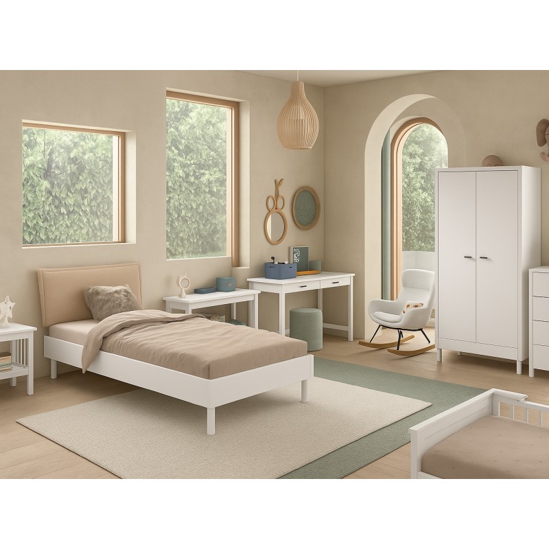 Børnemøbelsæt i bøg – Forrest Beech (90 × 200 cm) – hvid