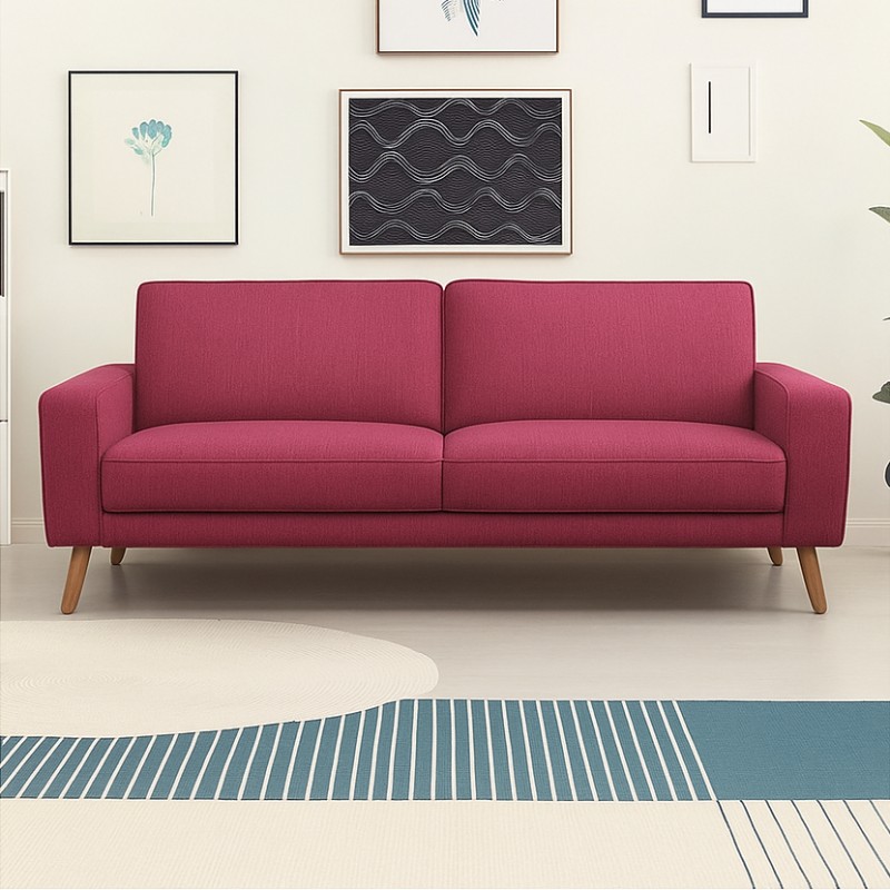 Lodberg 3 pers sofa Pink stof