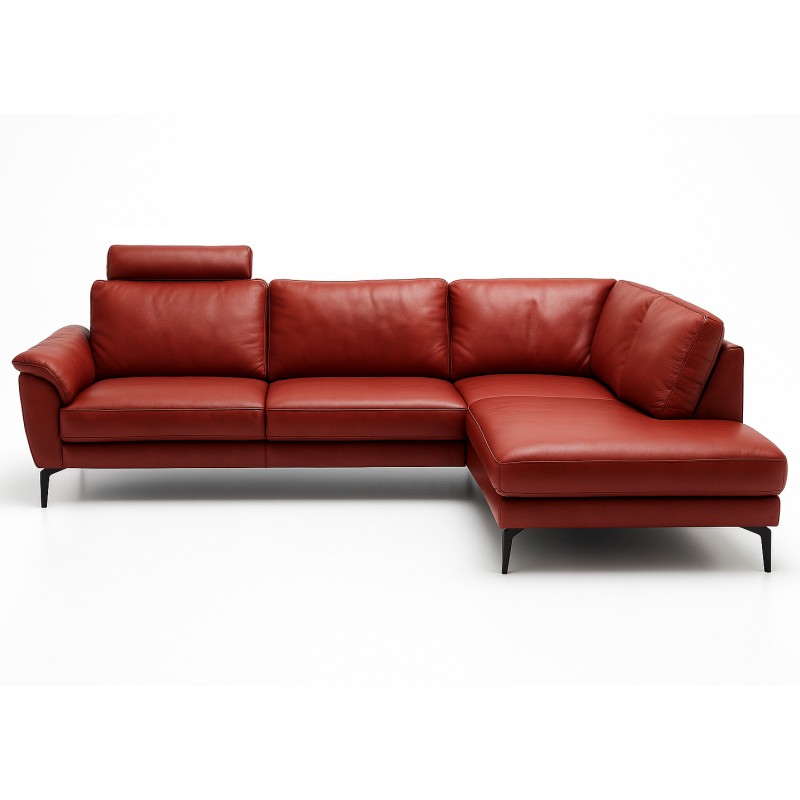 Ballerup LæderHjørnesofa - Højrevendt