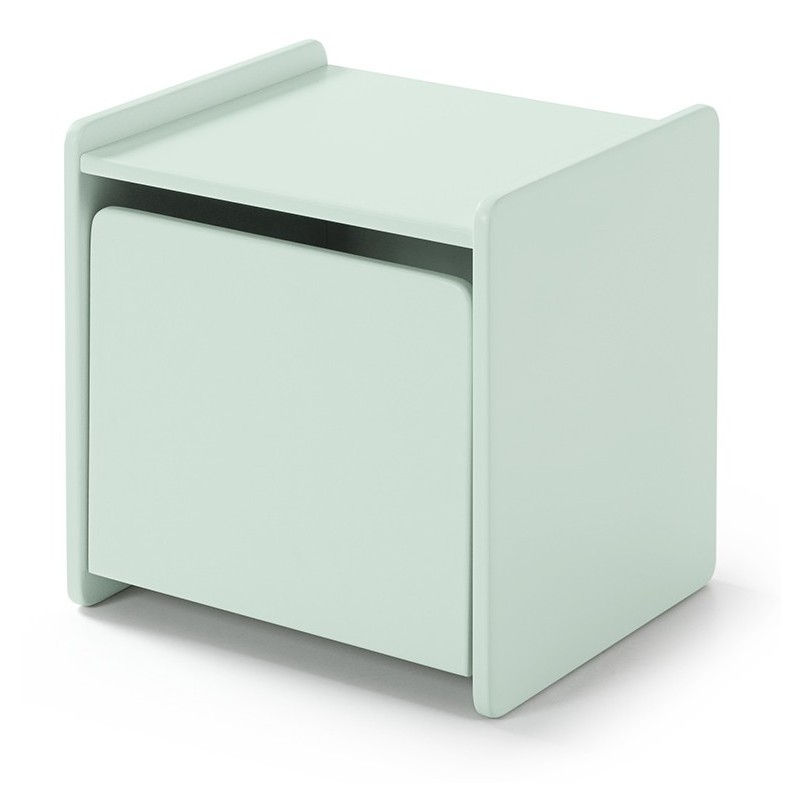 Sengebord Kiddy – mintgrøn natbord i skandinavisk design