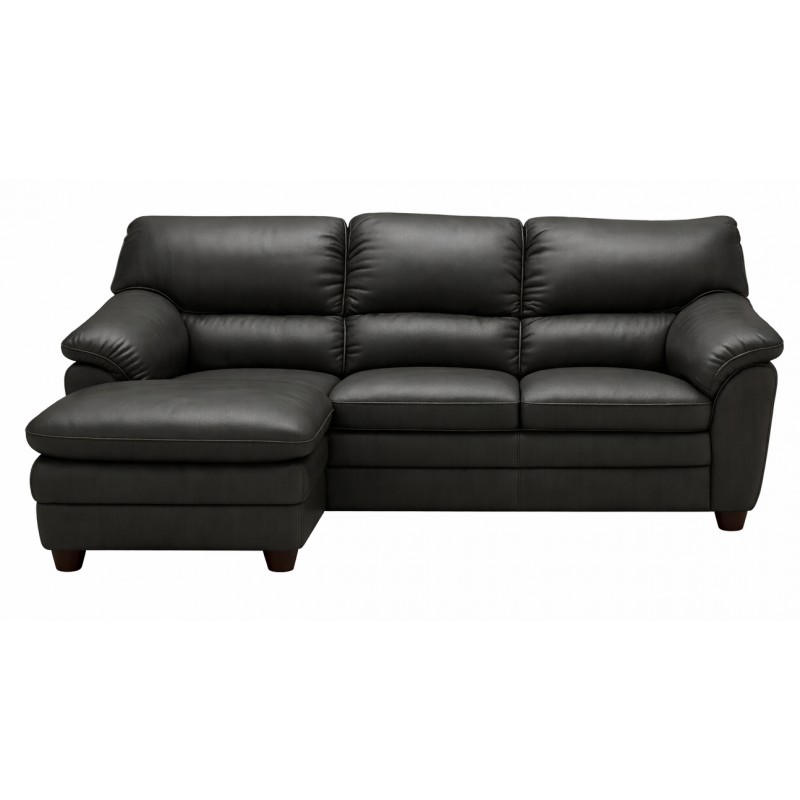 Tilst læder chaiselongsofa- Venstrevendt