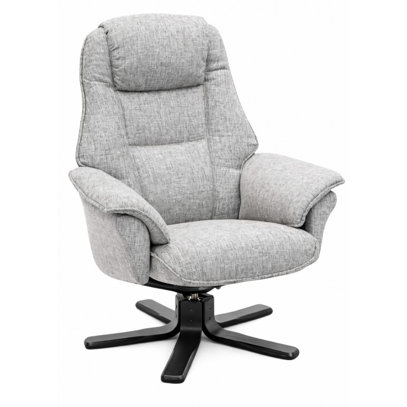 Næsby Drejestol lysegrå Stof