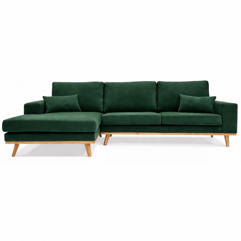 Simone chaiselongsofa - Venstrevendt Grøn velour