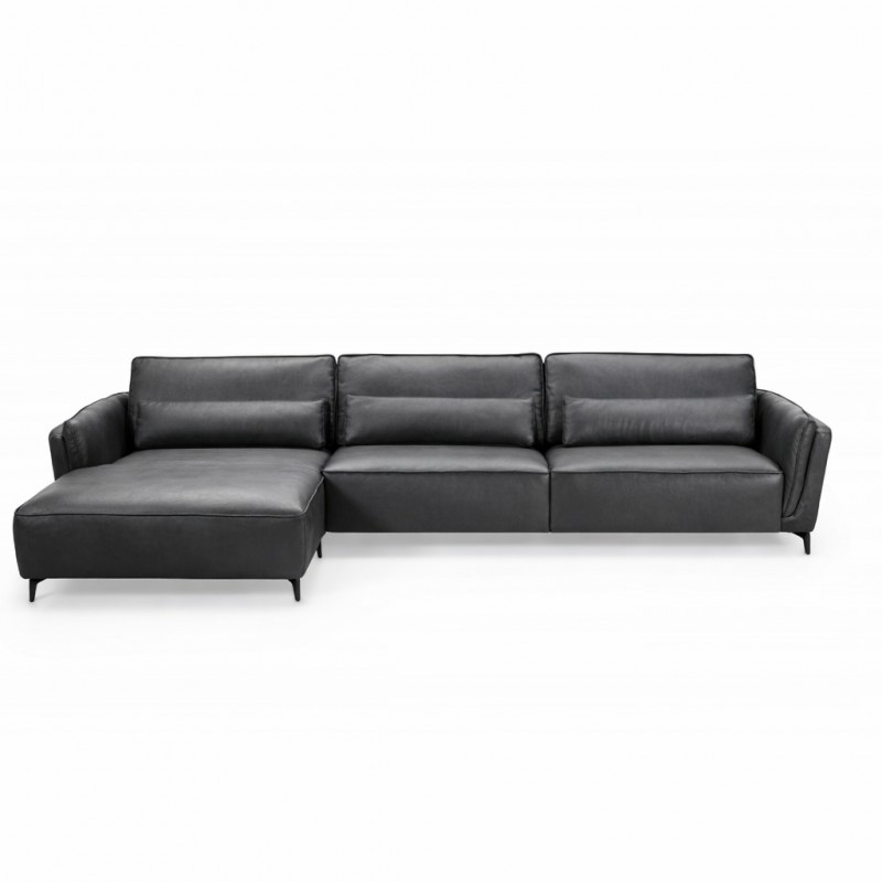 Nyborg chaiselong lædersofa Venstrevendt