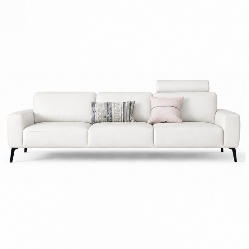 Hjort Knudsen Copenhagen Hvid lædersofa