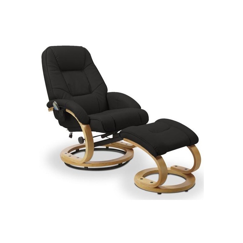 MATADOR lænestol med skammel sort