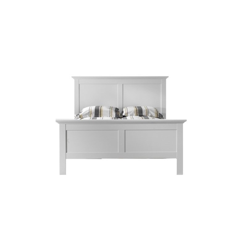 Bordeaux sengeramme 140x200 - Hvid billede