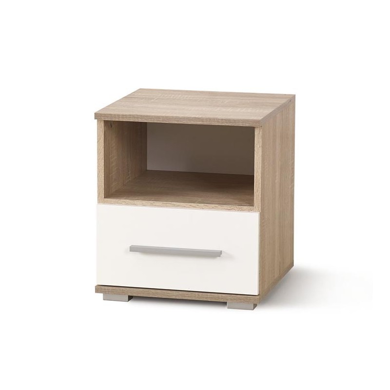 LIMI sengebord eg-hvid